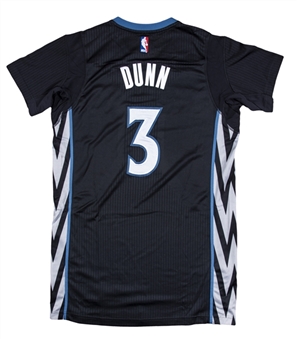 2016 Kris Dunn Game Used Minnesota Timberwolves Jersey Worn for NBA Debut on October 26, 2016 vs Memphis Grizzlies (MeiGray)